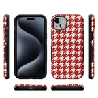 Scarlet Stitch | Red Houndstooth Case