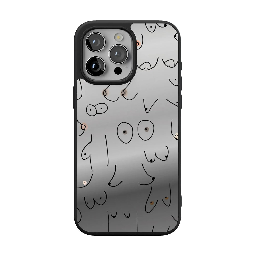 I'm With Her | Black & White Boobs Case
