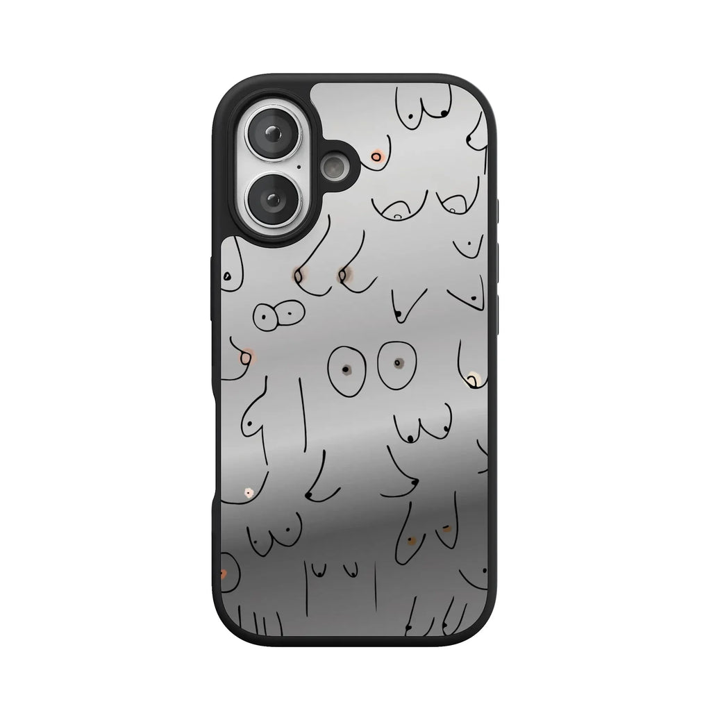 I'm With Her | Black & White Boobs Case