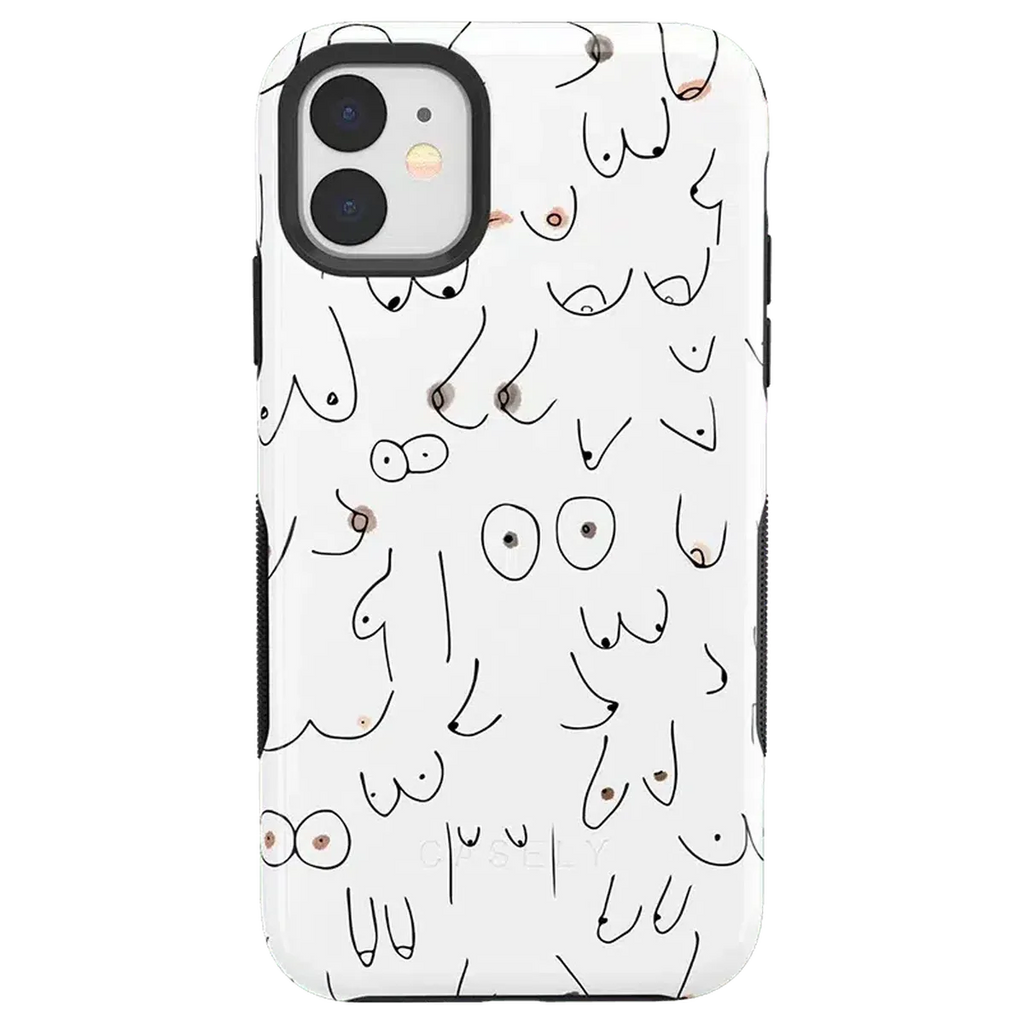 I'm With Her | Black & White Boobs Case