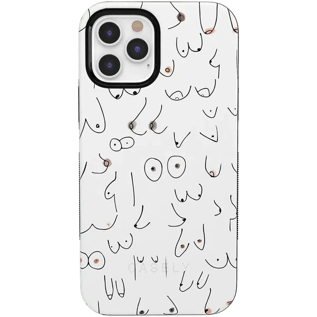 I'm With Her | Black & White Boobs Case