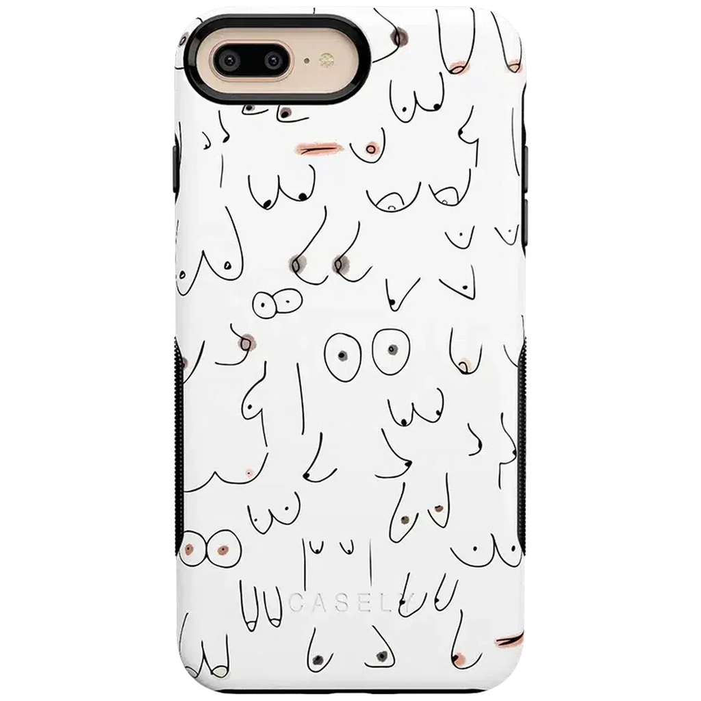 I'm With Her | Black & White Boobs Case