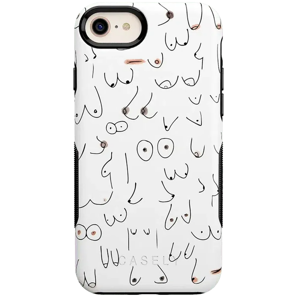 I'm With Her | Black & White Boobs Case