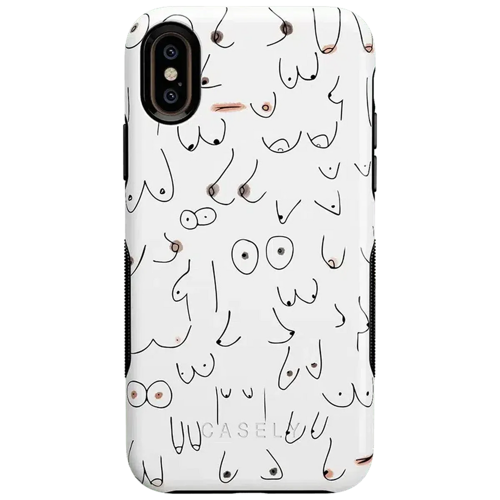 I'm With Her | Black & White Boobs Case