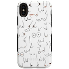 I'm With Her | Black & White Boobs Case