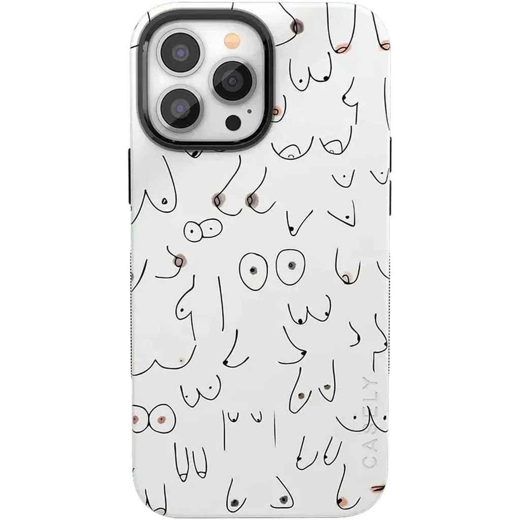 I'm With Her | Black & White Boobs Case