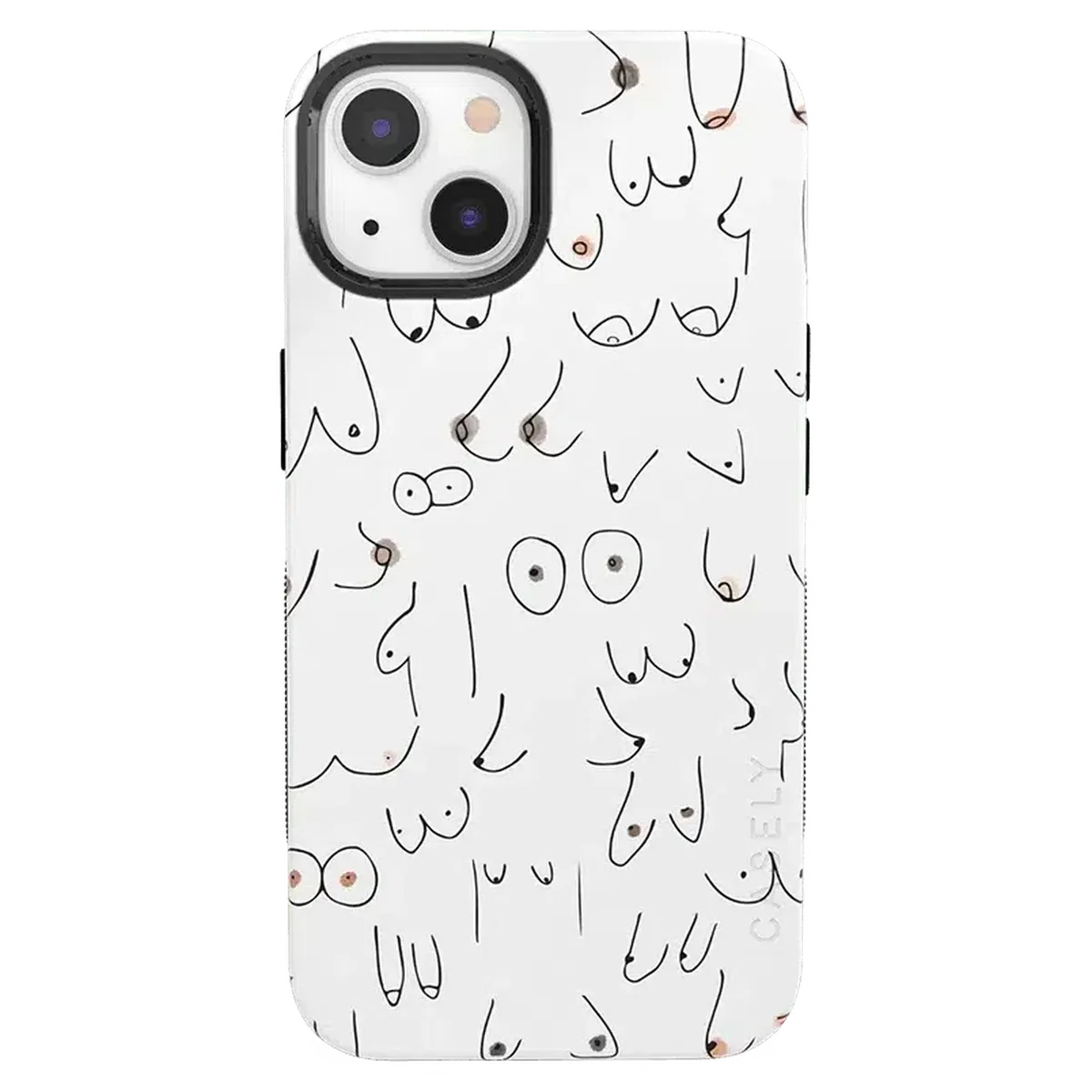 I'm With Her | Black & White Boobs Case