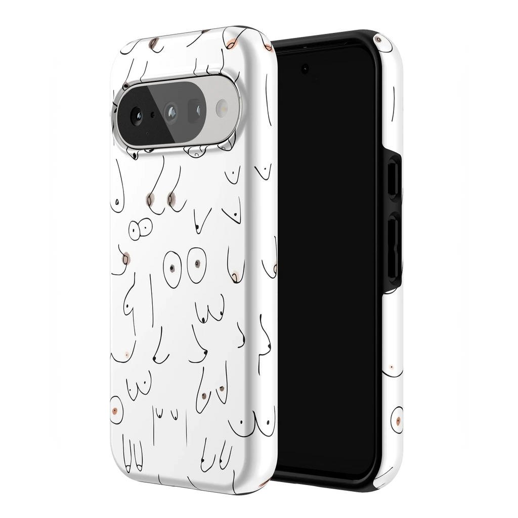I'm With Her | Black & White Boobs Case