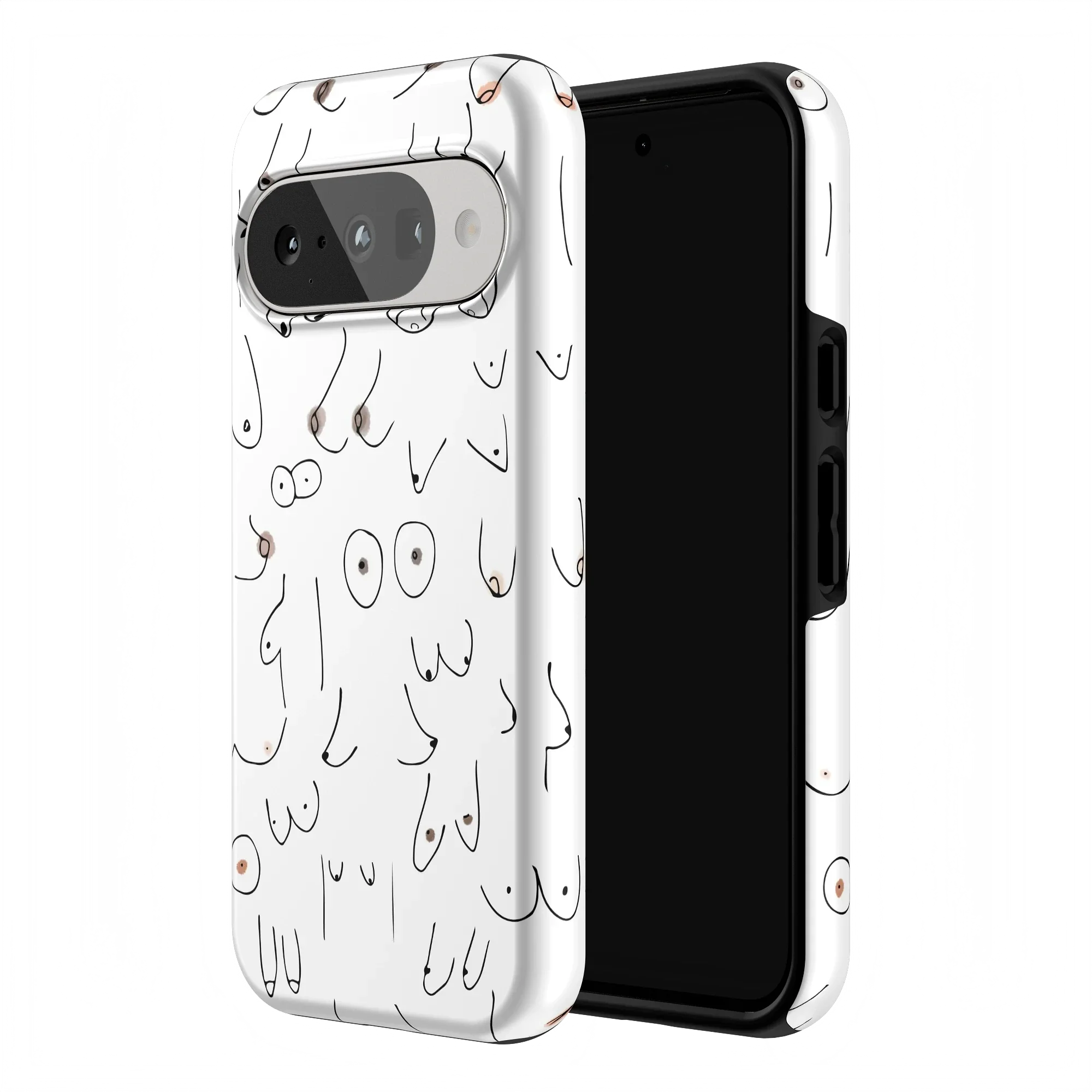 I'm With Her | Black & White Boobs Case