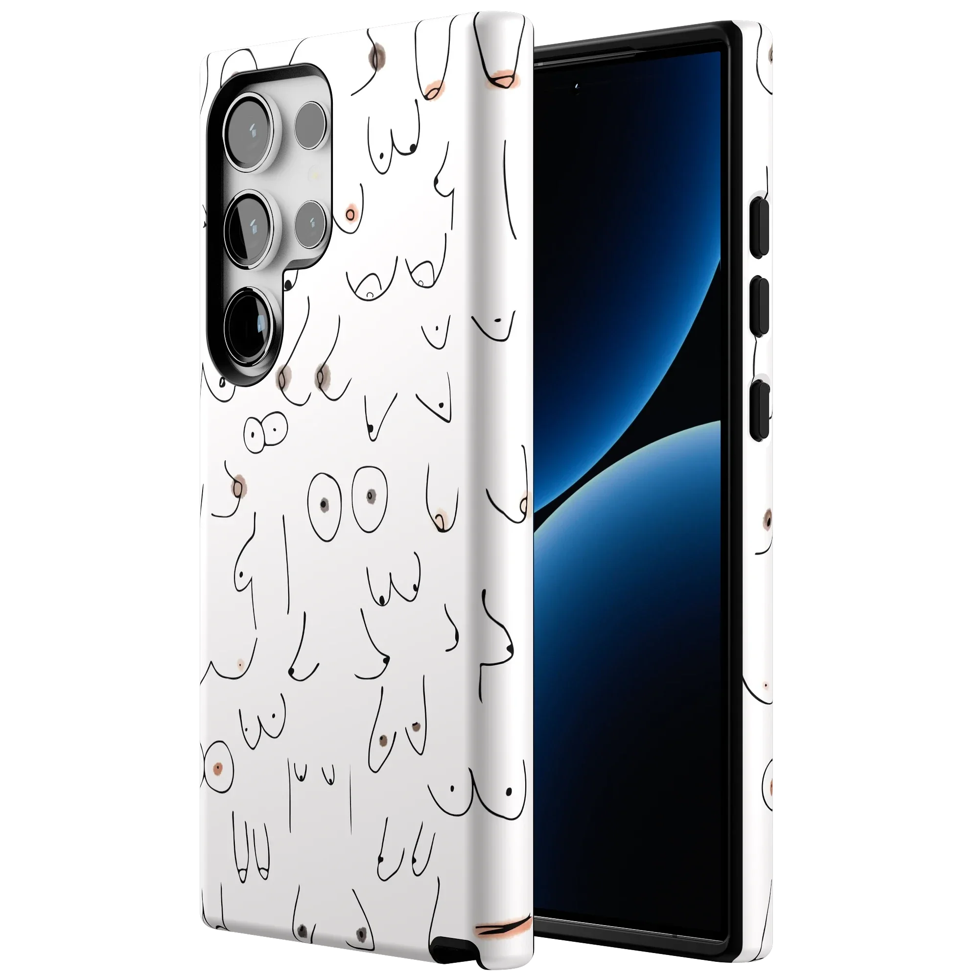 I'm With Her | Black & White Boobs Case