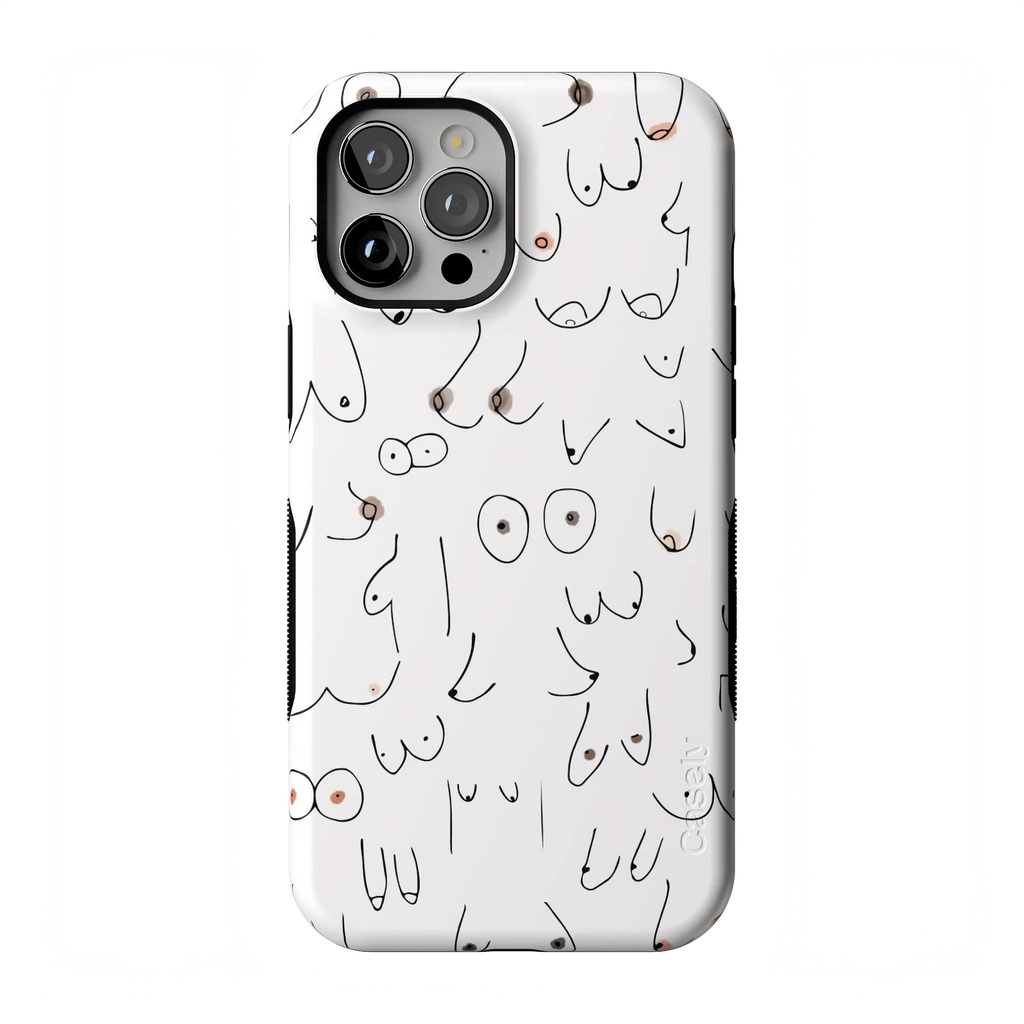 I'm With Her | Black & White Boobs Case