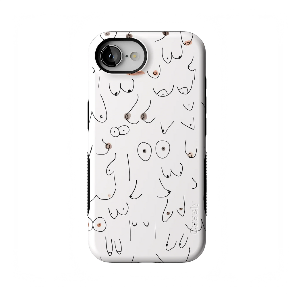 I'm With Her | Black & White Boobs Case