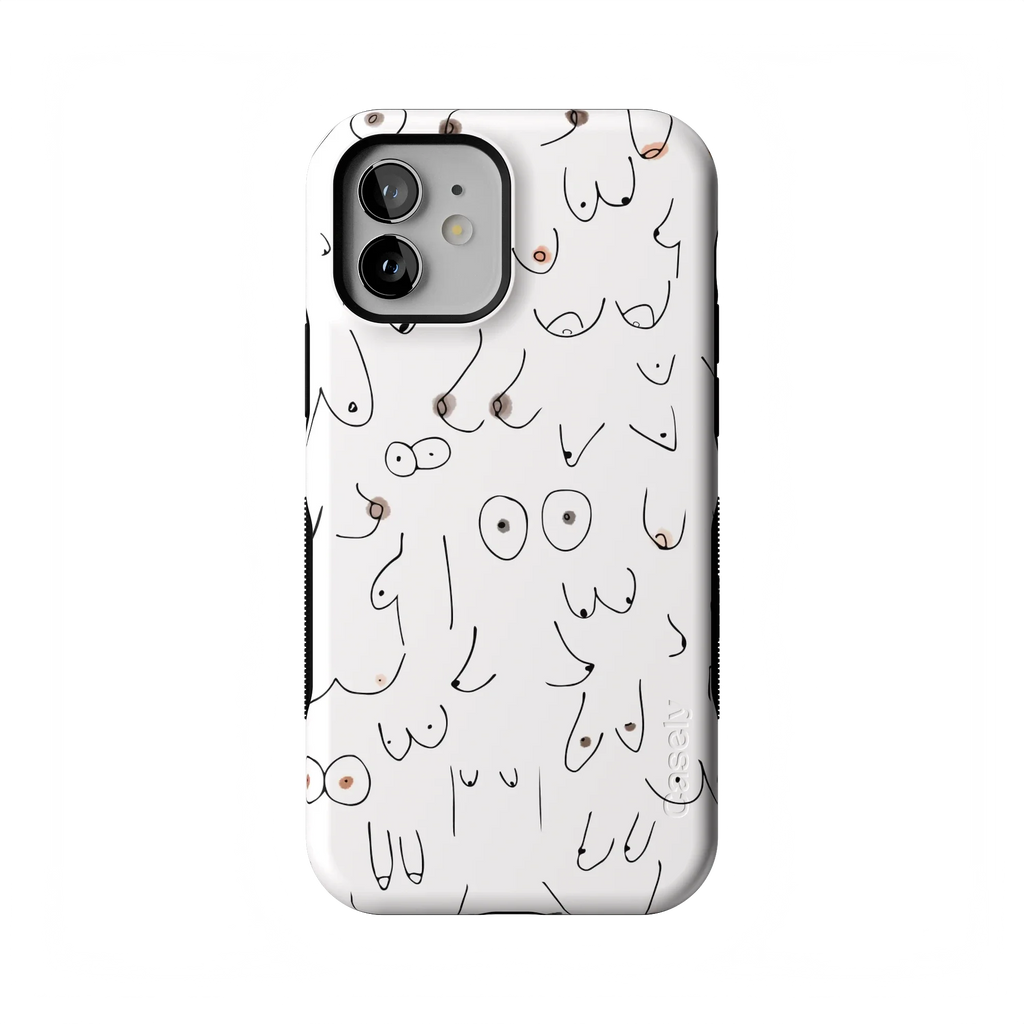 I'm With Her | Black & White Boobs Case
