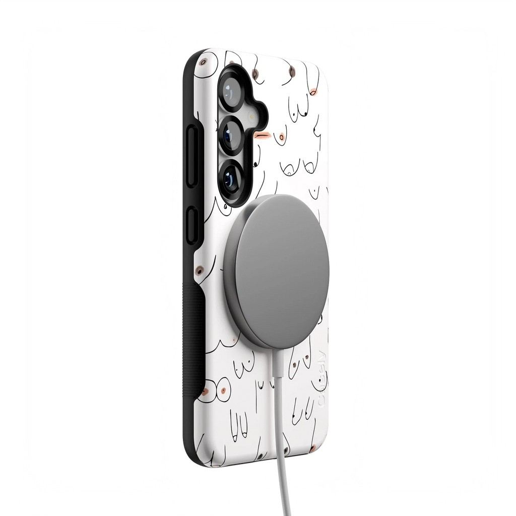 I'm With Her | Black & White Boobs Case