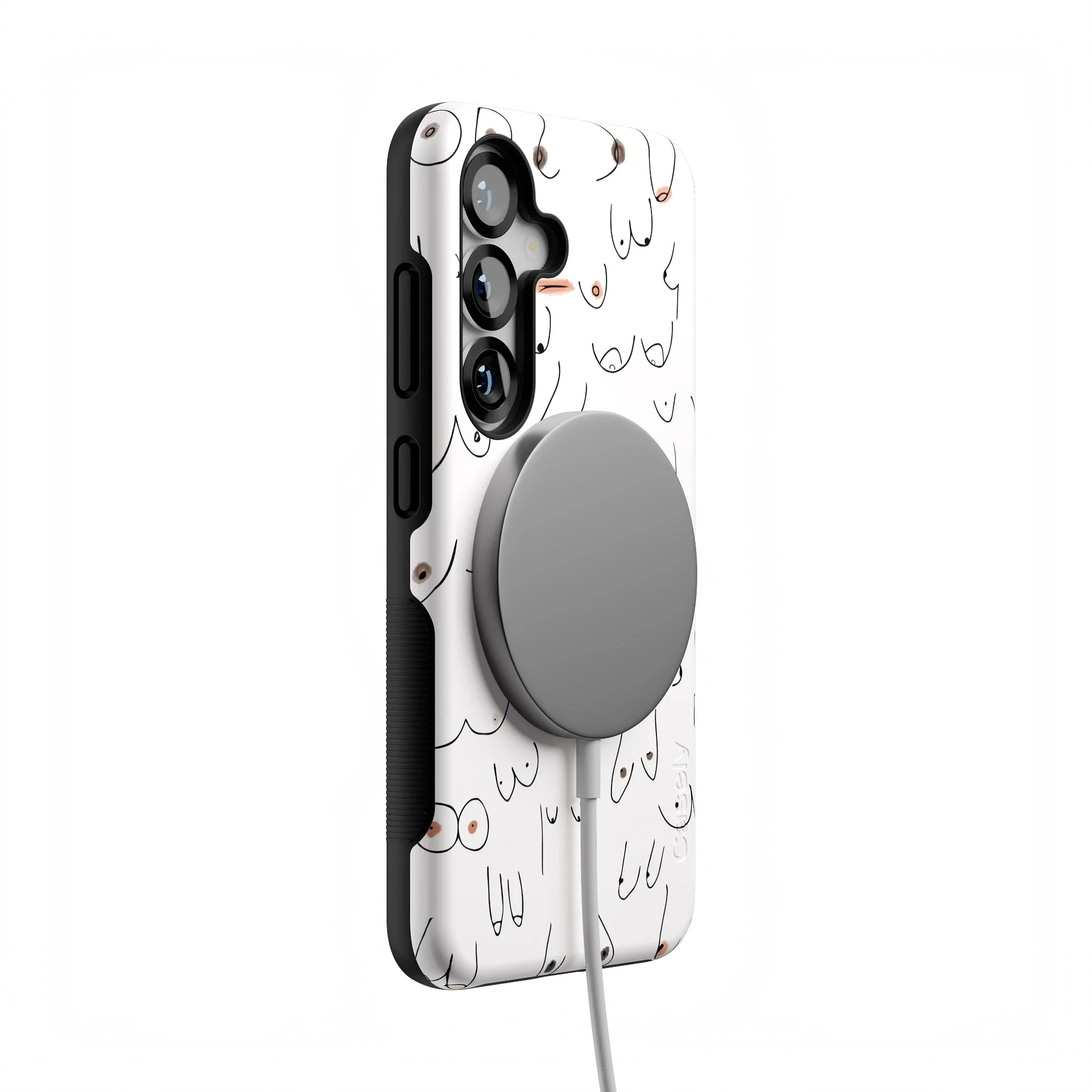 I'm With Her | Black & White Boobs Case