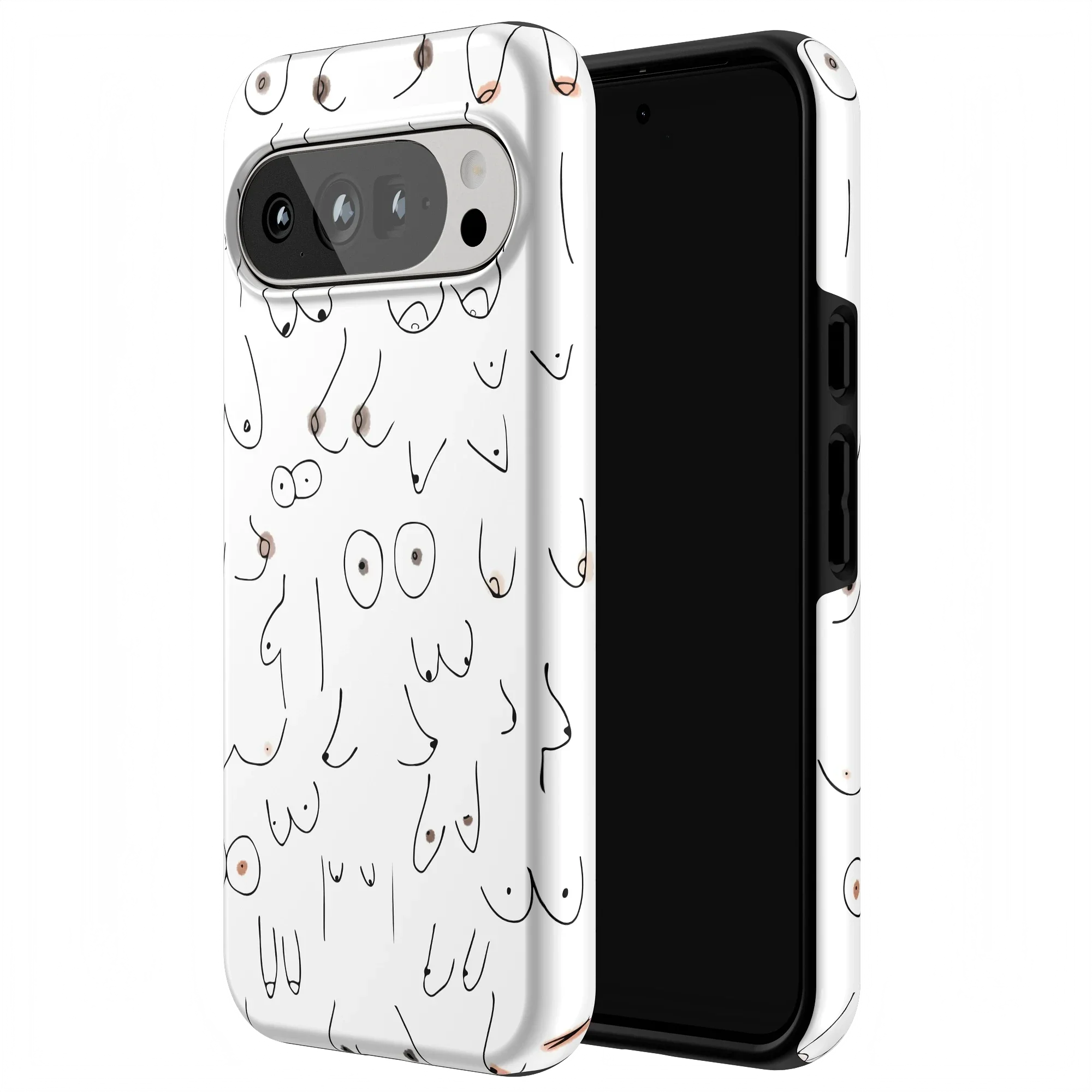 I'm With Her | Black & White Boobs Case