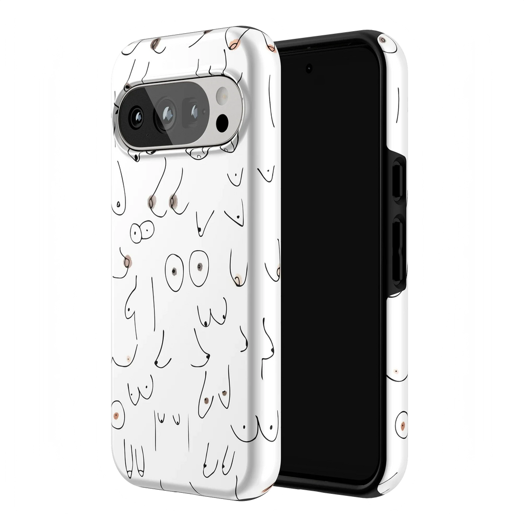 I'm With Her | Black & White Boobs Case