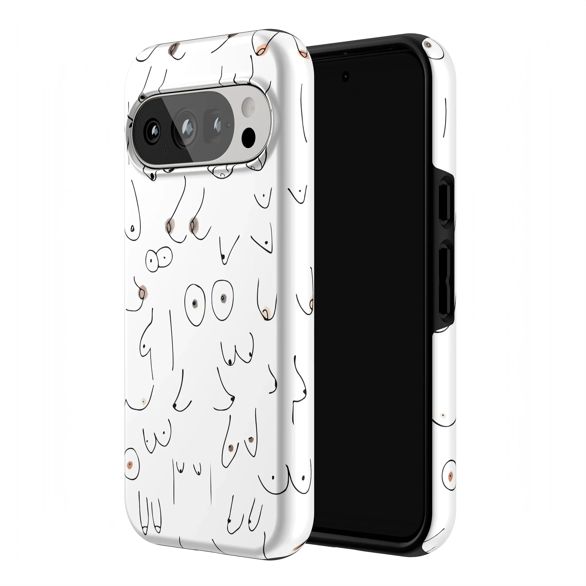 I'm With Her | Black & White Boobs Case