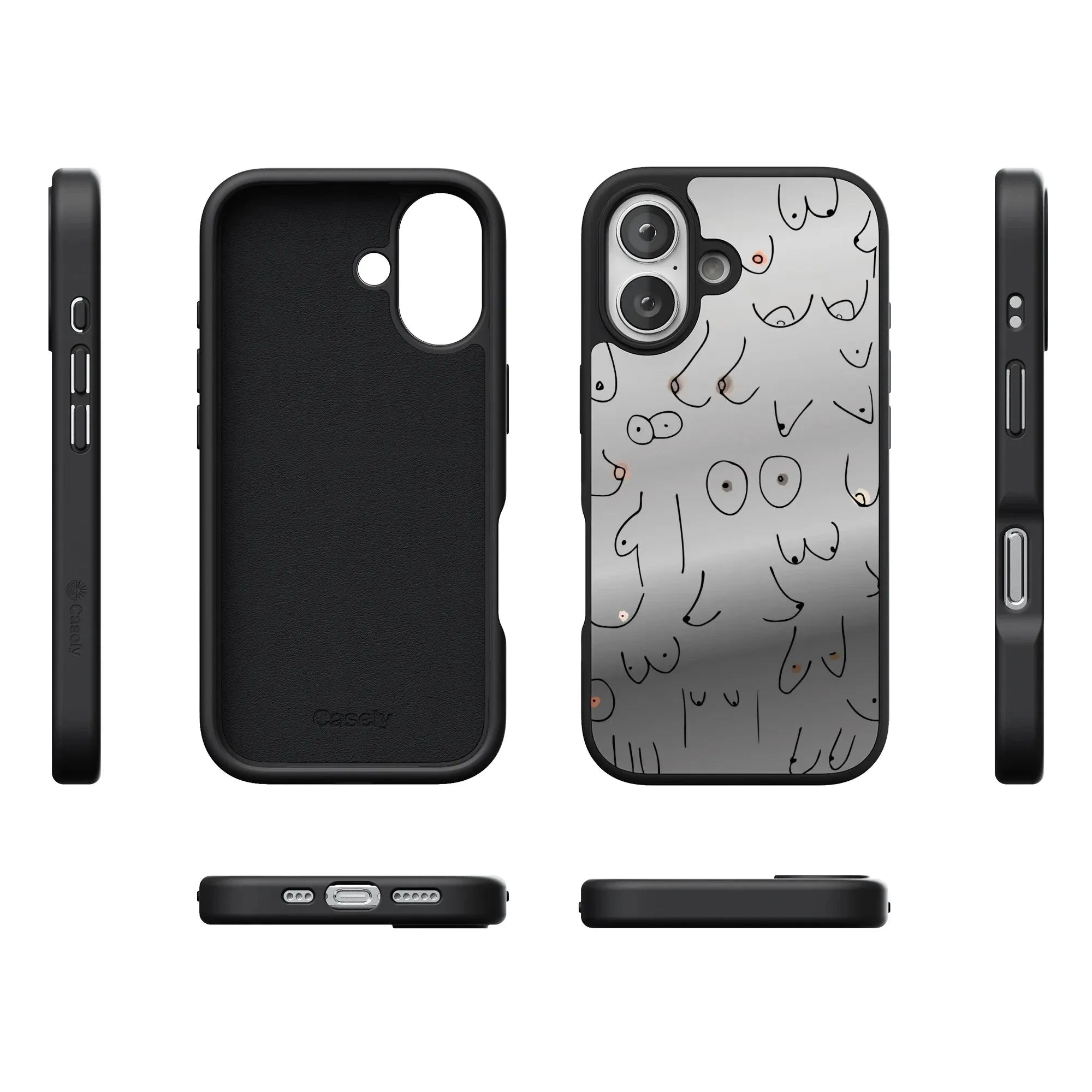 I'm With Her | Black & White Boobs Case