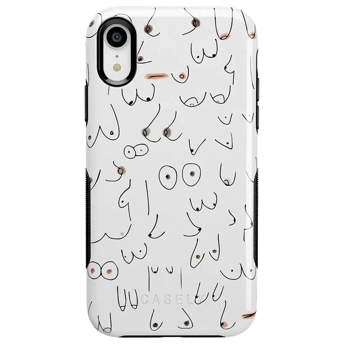 I'm With Her | Black & White Boobs Case