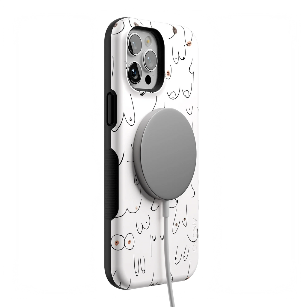 I'm With Her | Black & White Boobs Case