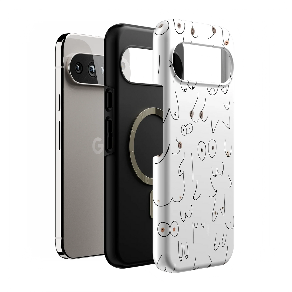 I'm With Her | Black & White Boobs Case