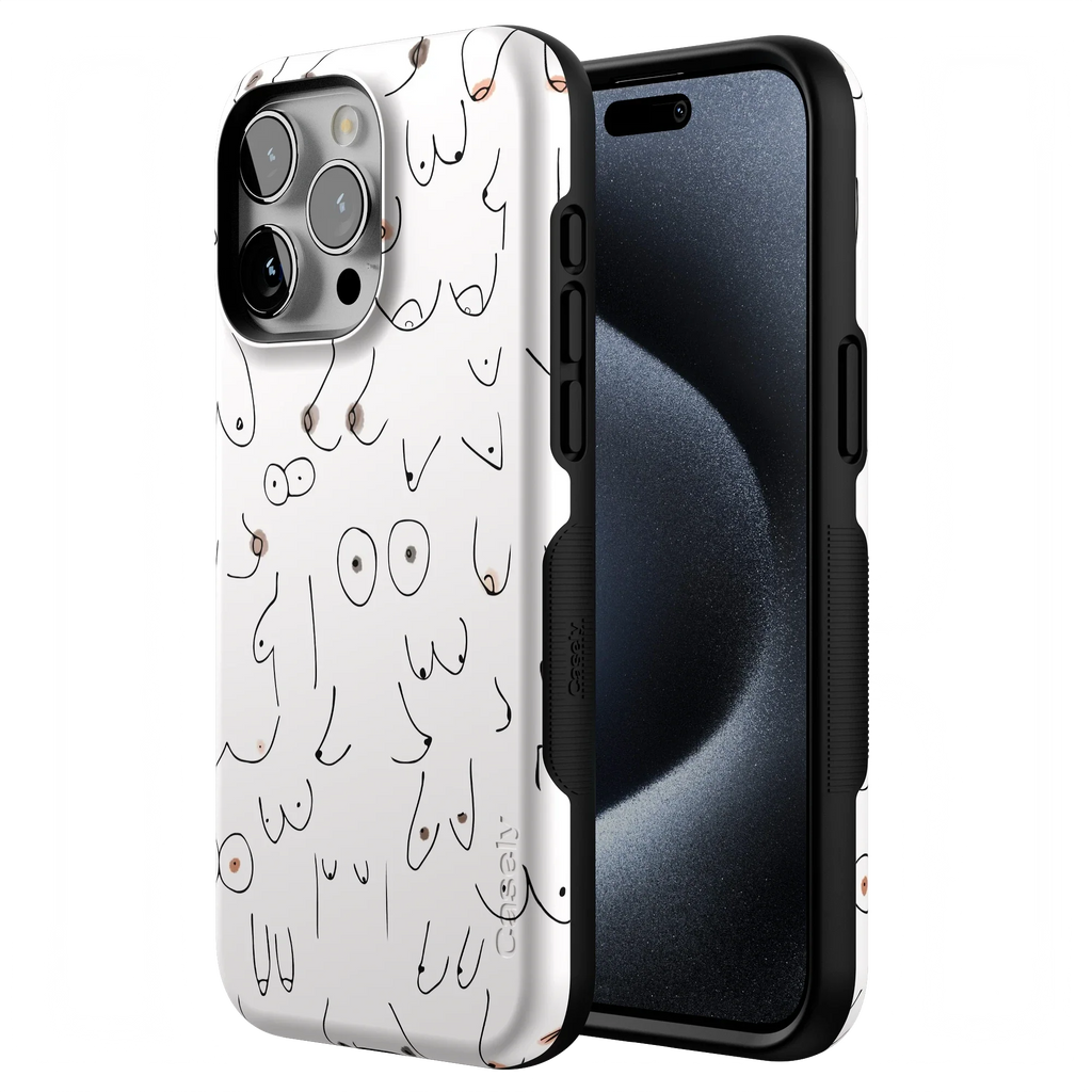 I'm With Her | Black & White Boobs Case