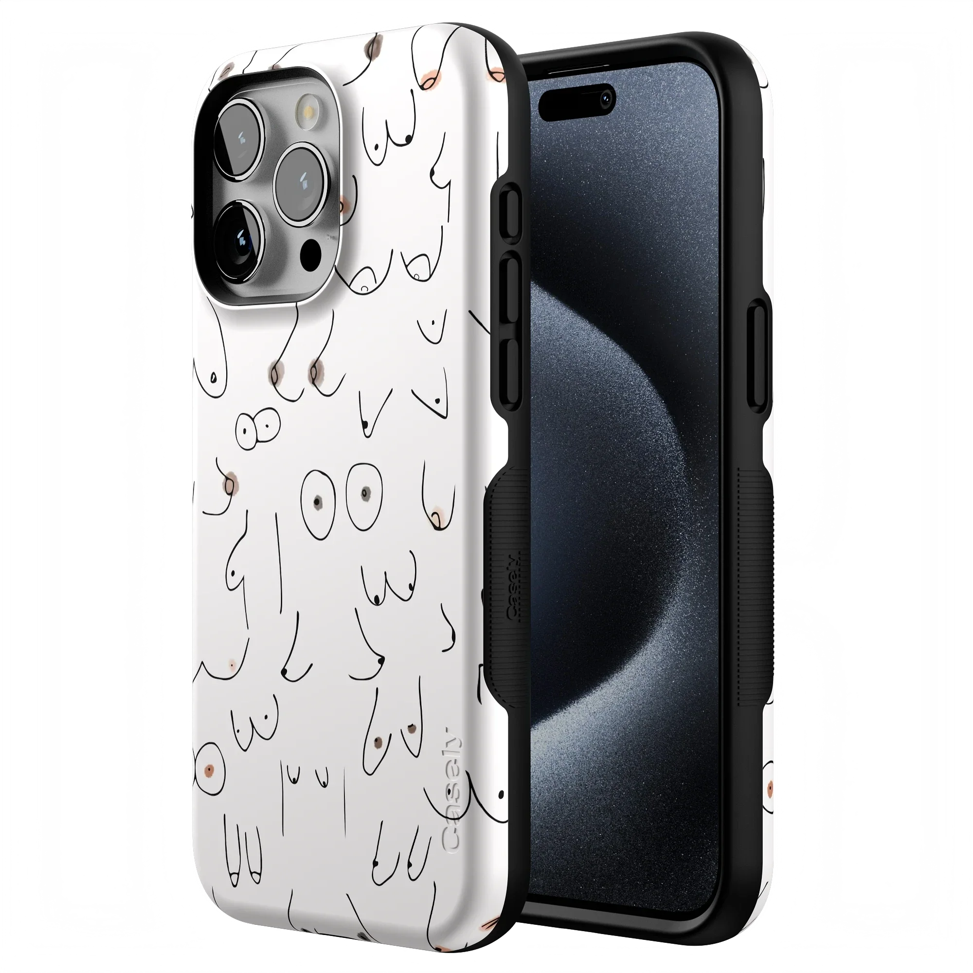 I'm With Her | Black & White Boobs Case