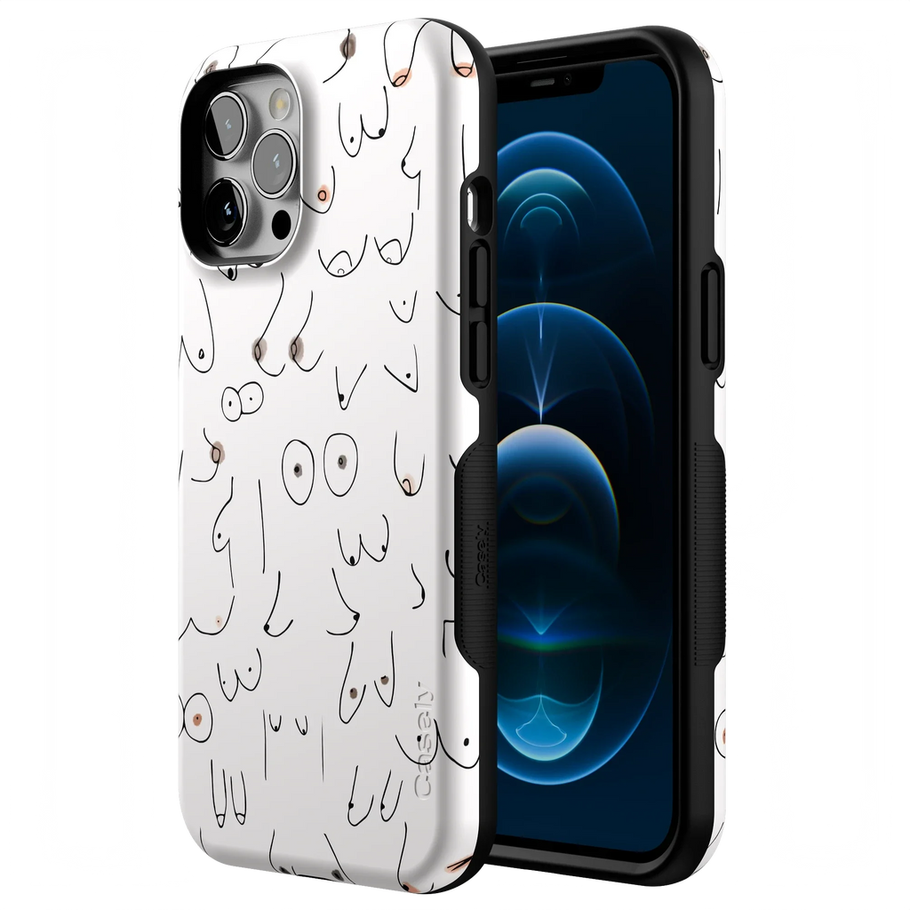 I'm With Her | Black & White Boobs Case