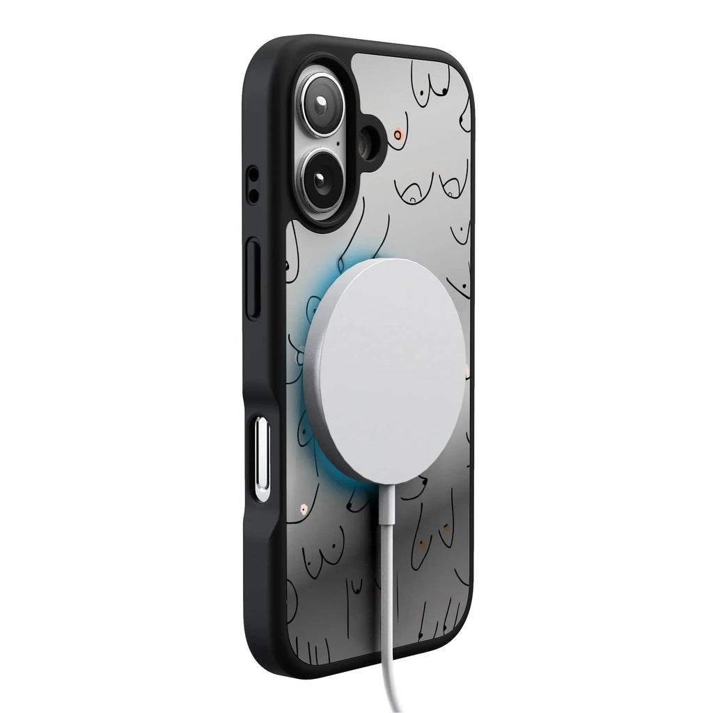 I'm With Her | Black & White Boobs Case