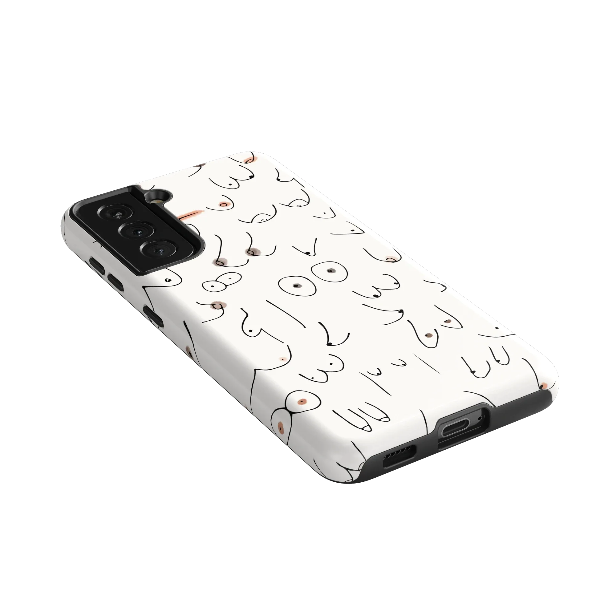 I'm With Her | Black & White Boobs Case