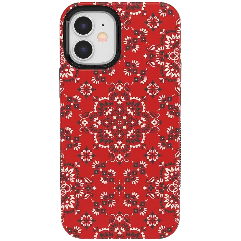 I'm with the Band | Red Bandana Print Case