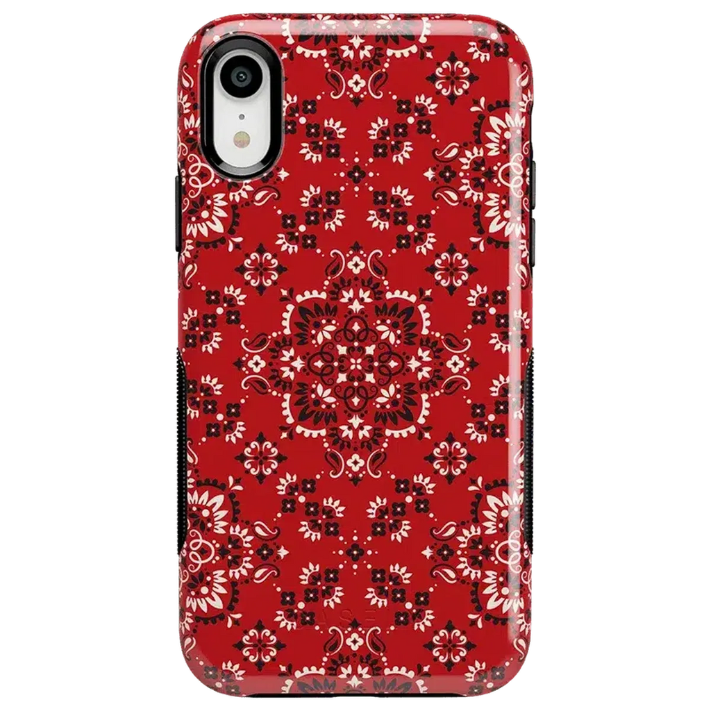 I'm with the Band | Red Bandana Print Case