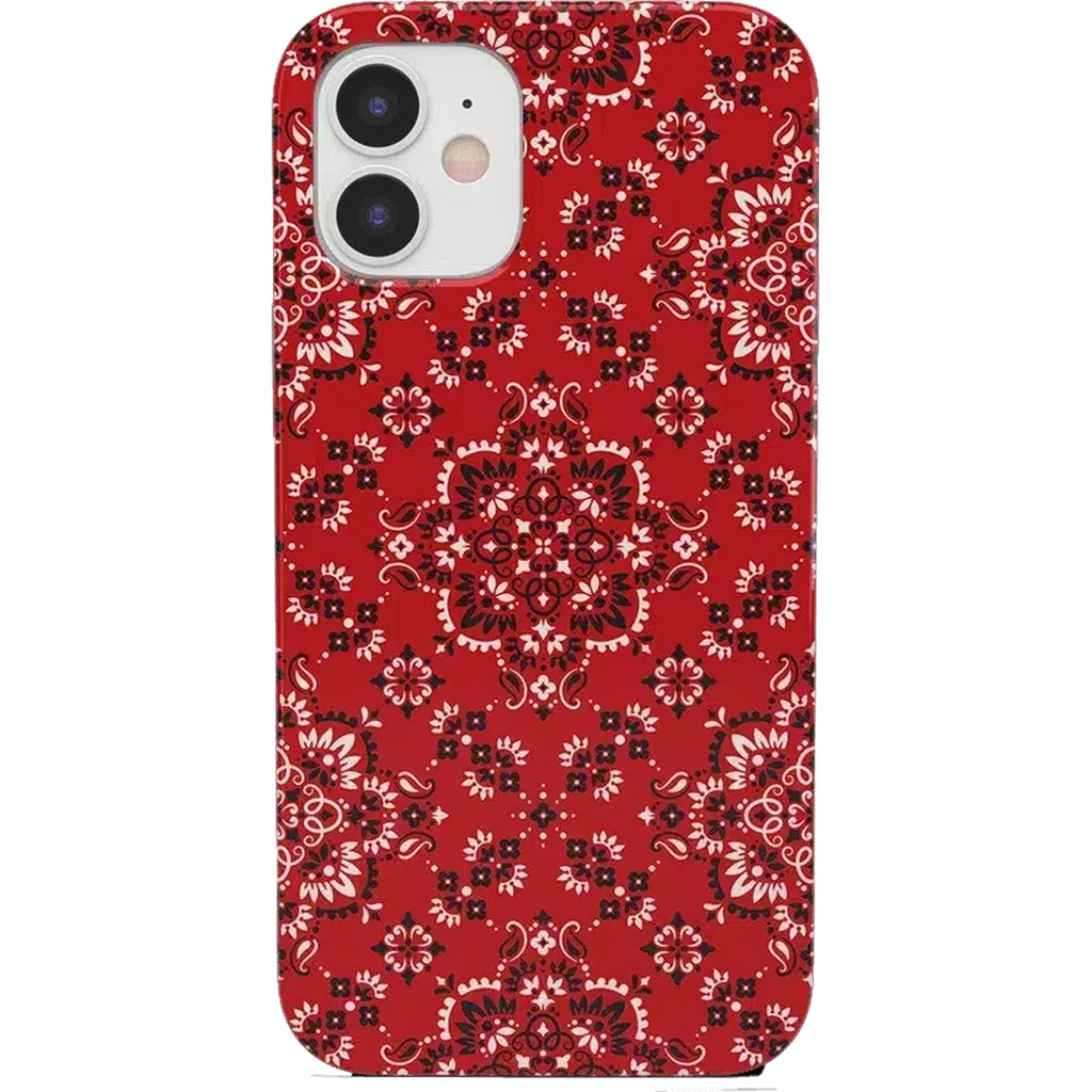 I'm with the Band | Red Bandana Print Case