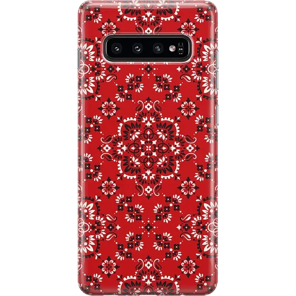I'm with the Band | Red Bandana Print Samsung Case