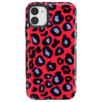Into the Wild | Red & Blue Leopard Print Case