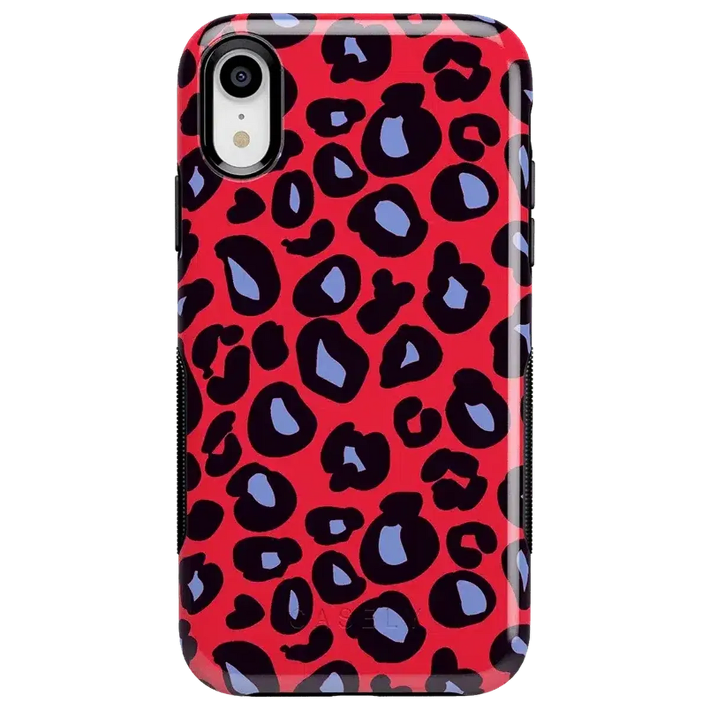 Into the Wild | Red & Blue Leopard Print Case
