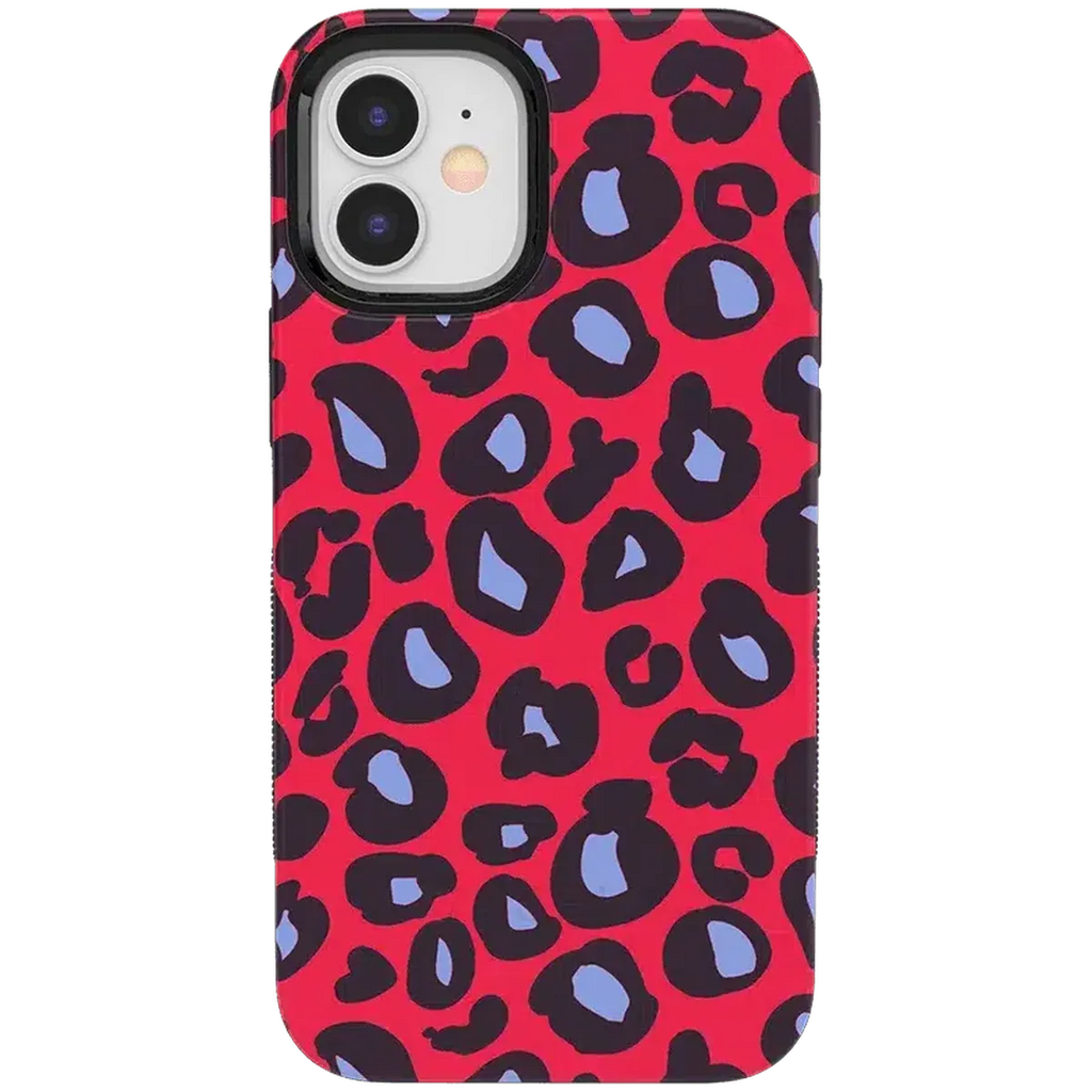 Into the Wild | Red & Blue Leopard Print Case
