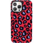 Into the Wild | Red & Blue Leopard Print Case