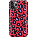 Into the Wild | Red & Blue Leopard Print Case