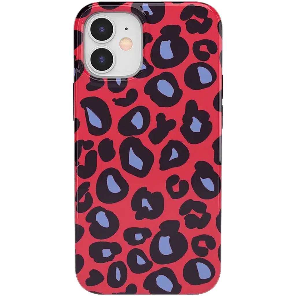 Into the Wild | Red & Blue Leopard Print Case
