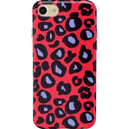 Into the Wild | Red & Blue Leopard Print Case