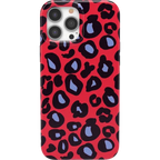 Into the Wild | Red & Blue Leopard Print Case