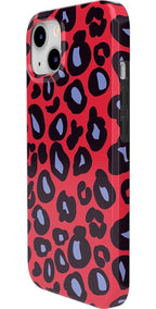 Into the Wild | Red & Blue Leopard Print Case