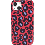 Into the Wild | Red & Blue Leopard Print Case