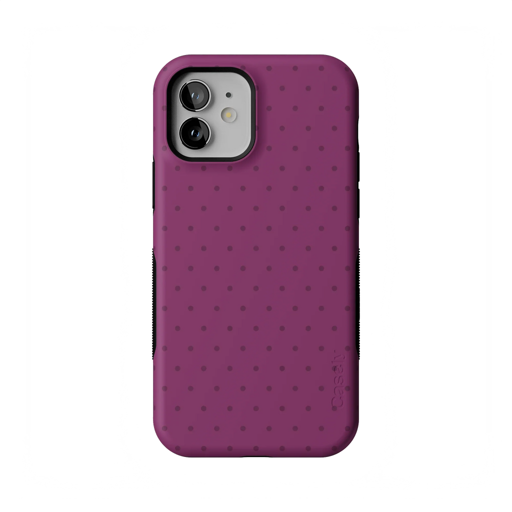On the Dot | Plum Polka Dot Case