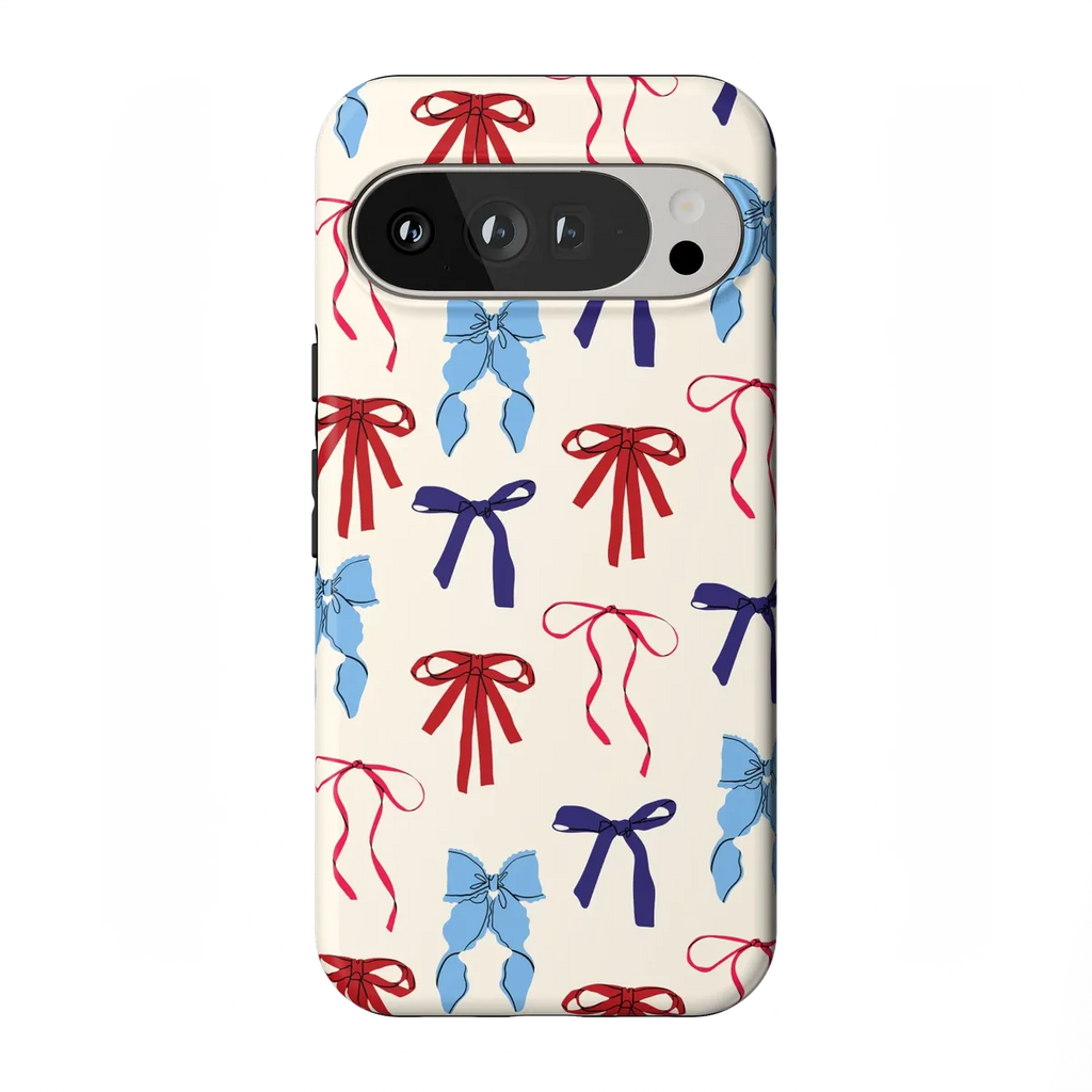 American Girlie | Red White & Blue Bows Case