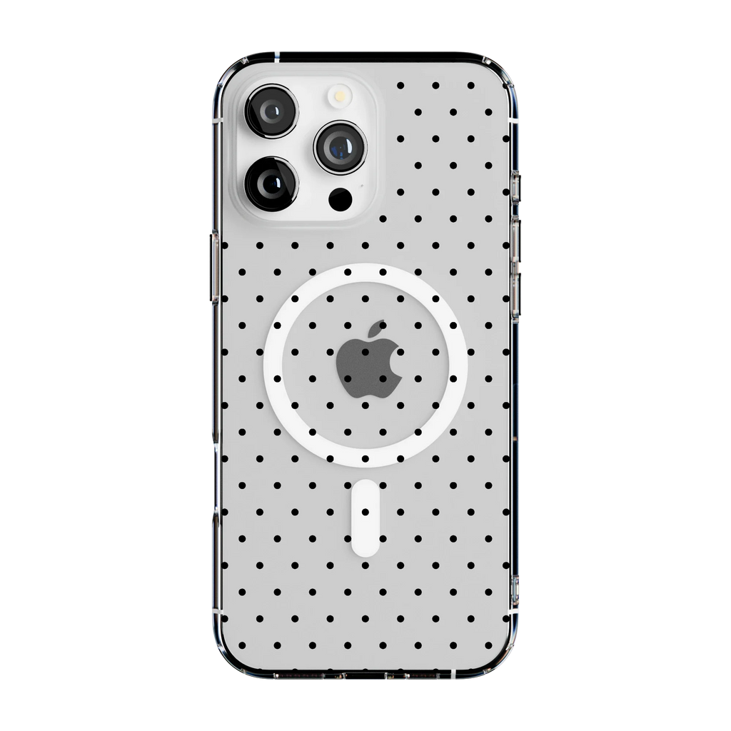 On the Dot | Black Polka Dot Case