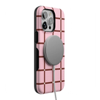 Uptown Gridlock | Pink Checkerboard Case