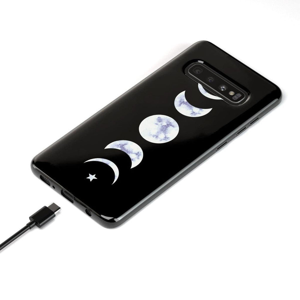 It's Just a Phase | Marble Moon Samsung Case